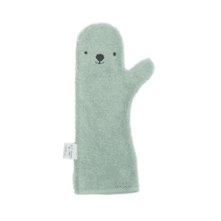 Baby douche handschoen groen