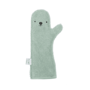 Baby douche handschoen groen