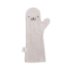 Baby douche handschoen grijs