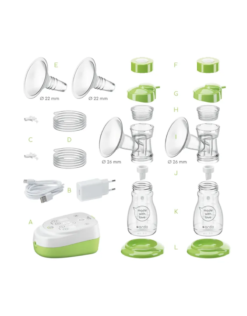 Ardo Alyssa dubbelzijdige borstkolf onderdelen