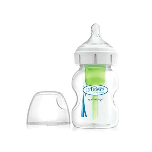 Dr. Brown Fles Brede Hals Glas Options+ 150 ml - Afbeelding 2