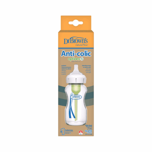 Dr. Brown Fles Brede Hals Glas Options+ 270 ml