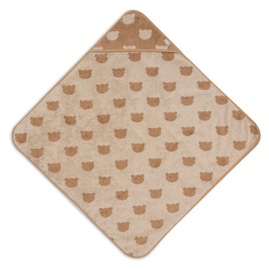 Jollein Badcape Badstof 75x75cm Teddy Bear - Afbeelding 2
